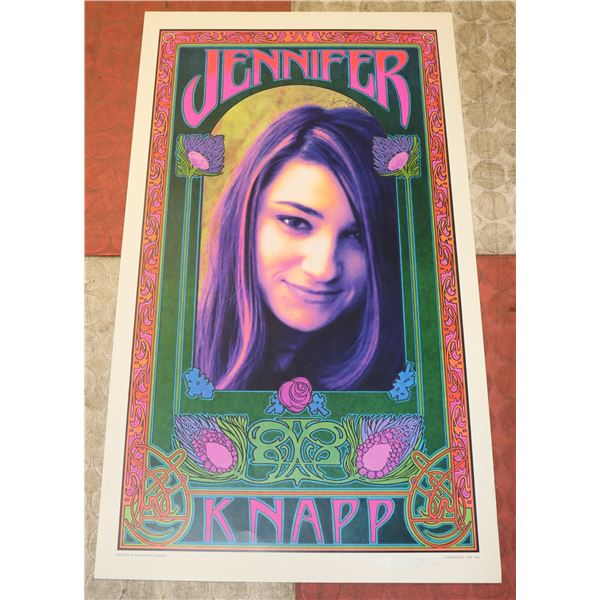 JENNIFER KNAPP CONCERT POSTER SIGNED BOB MASSE