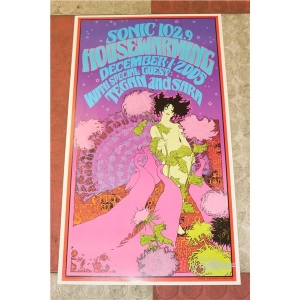 SONIC 102.9 POSTER SIGNED BOB MASSE