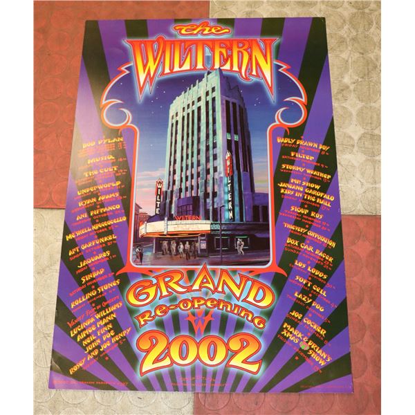 THE WILTERN CONCERT POSTER