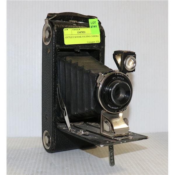 ANTIQUE KODAK FOLDING CAMERA