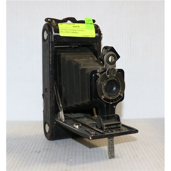 ANTIQUE KODAK FOLDING BELLOWS CAMERA