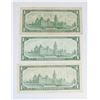 Image 2 : LOT OF THREE 1967 CANADIAN $1 BILLS