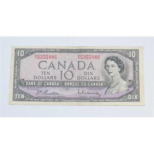 1954 CANADIAN $10 BILL COLLECTIBLE