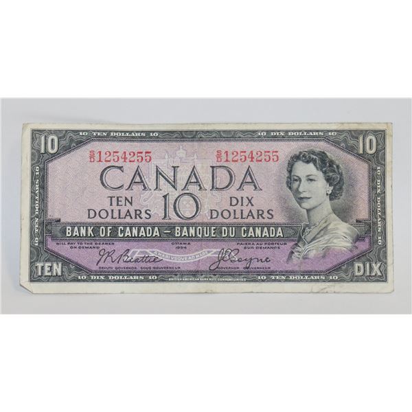 1954 CANADIAN $10 BILL COLLECTIBLE