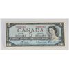 Image 1 : 1954 CANADIAN $5 BILL COLLECTIBLE