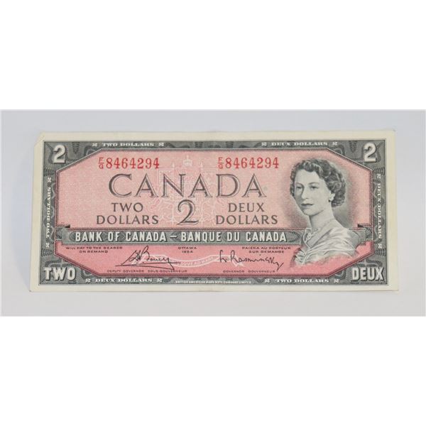 1954 CANADIAN $2 BILL COLLECTIBLE