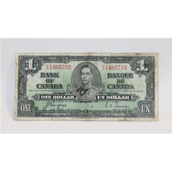 1936 CANADIAN $1 BILL COLLECTIBLE