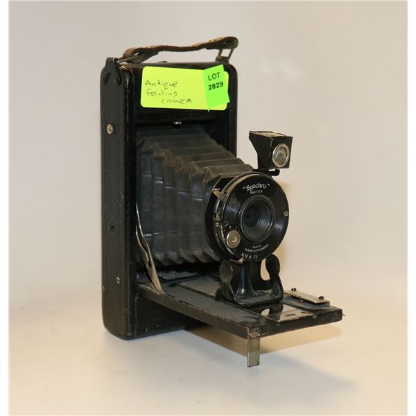 ANTIQUE FOLDING CAMERA