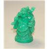 Image 1 : SMALL GREEN CARVED BUDA STATUE