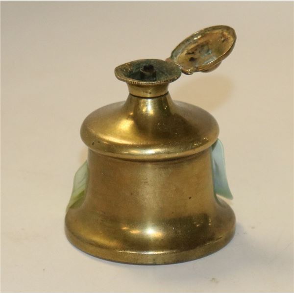 ANTIQUE BRASS PORTABLE DESK LANTERN