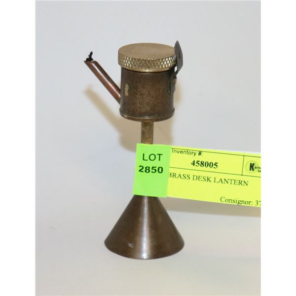 SMALL BRASS DESK LANTERN