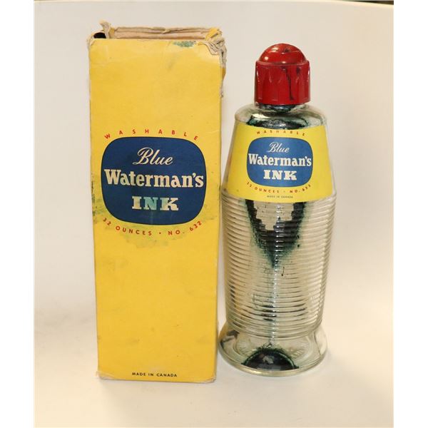 1950S WATERMAN INK BOTTLE IN ORIG BOX