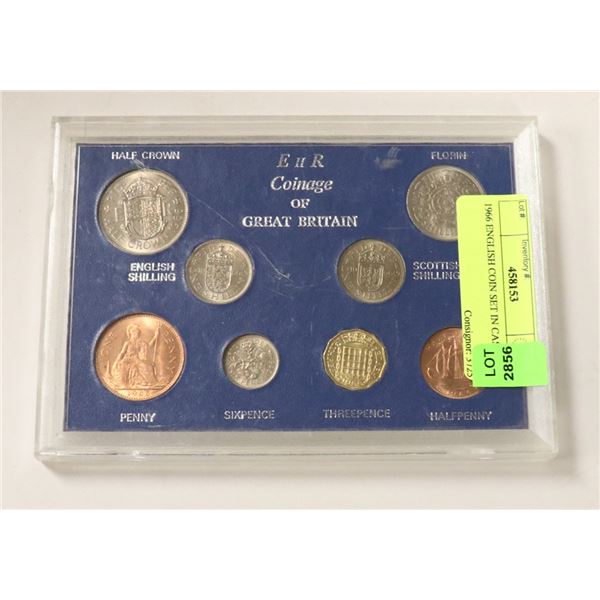 1966 ENGLISH COIN SET IN CASE