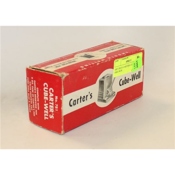ART DECO CARTERS CUBE WELL IN ORIG BOX
