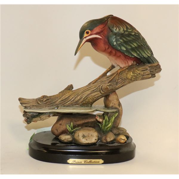 DECORATIVE PAINTED BIRD STATUE PRINCE COLLECTION