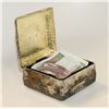 Image 1 : VINTAGE SILVER KEEPSAKE BOX WITH CURRENCY INSIDE