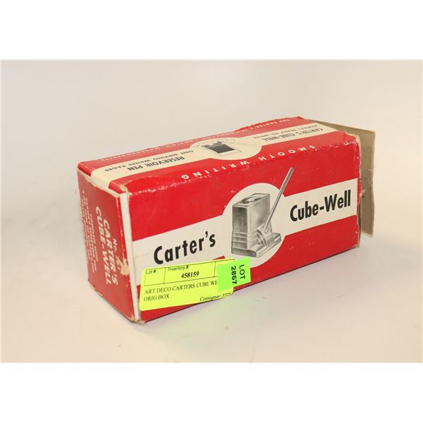 ART DECO CARTERS CUBE WELL IN ORIG BOX