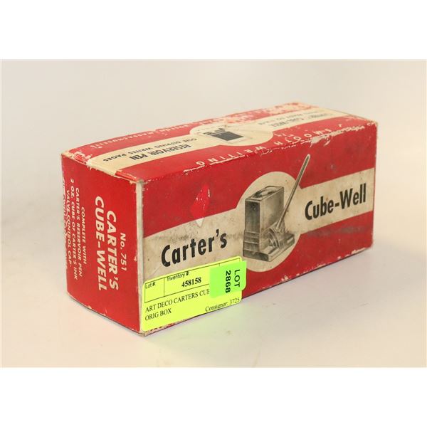 ART DECO CARTERS CUBE WELL IN ORIG BOX