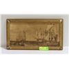 Image 1 : ANTIQUE FRAMED LITHO OF TALL SHIPS AT SEA