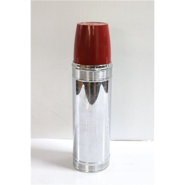 LARGE 1950S THERMOS WITH TOP