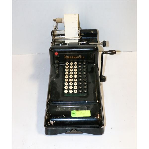 1920S BURROUGHS ADDING MACHINE VISIBLE GLASS