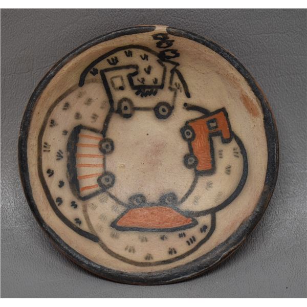 NATIVE AMERICAN SANTO DOMINGO POTTERY PLATE BY CORIZ