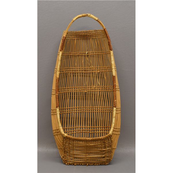 NATIVE AMERICAN HUPA BASKETRY CRADLE