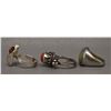 Image 2 : THREE STERLING SILVER RINGS