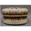 Image 5 : NATIVE AMERICAN OJIBWA BIRCH BARK AND QUILLED BOX SIGNED BENARD PARKEY