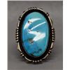 Image 1 : NATIVE AMERICAN NAVAJO SILVER RING HALLMARKED S