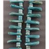 Image 3 : NATIVE AMERICAN SANTO DOMINGO TURQUOISE TAB NECKLACE