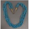 Image 1 : SOUTHWEST SILVER AND TURQUOISE NECKLACE