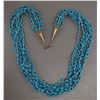 Image 2 : SOUTHWEST SILVER AND TURQUOISE NECKLACE
