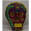 Image 1 : MEXICAN DAY OF THE DEAD TIN CANDLE HOLDER