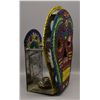 Image 3 : MEXICAN DAY OF THE DEAD TIN CANDLE HOLDER