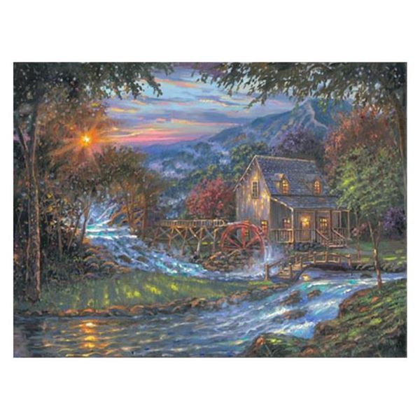 Robert Finale, "Change Of Seasons" Hand Signed, Artist Embellished Limited Edition on Canvas with CO