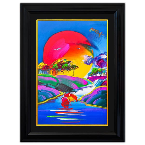 Peter Max- Original Mixed Media "Without Borders"