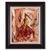 Image 1 : Marta Wiley, Framed Original Mixed Media Painting on Canvas, Hand Signed and Thumb Printed with Lett