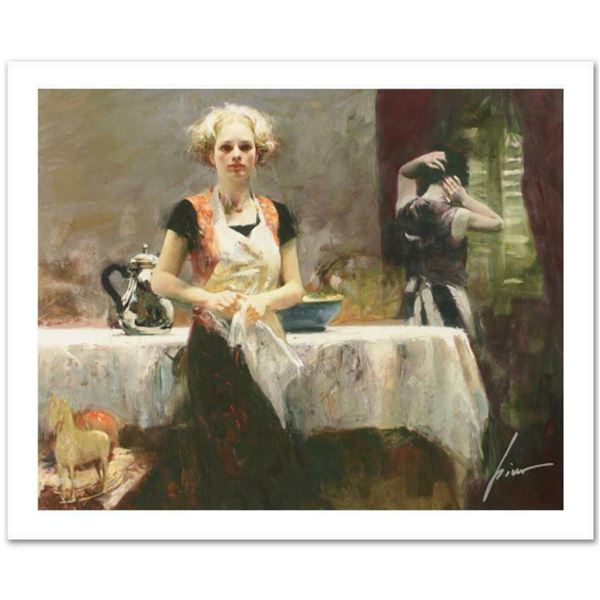 Pino (1939-2010) "In The Late Evening" Limited Edition Giclee. Numbered and Hand Signed; Certificate