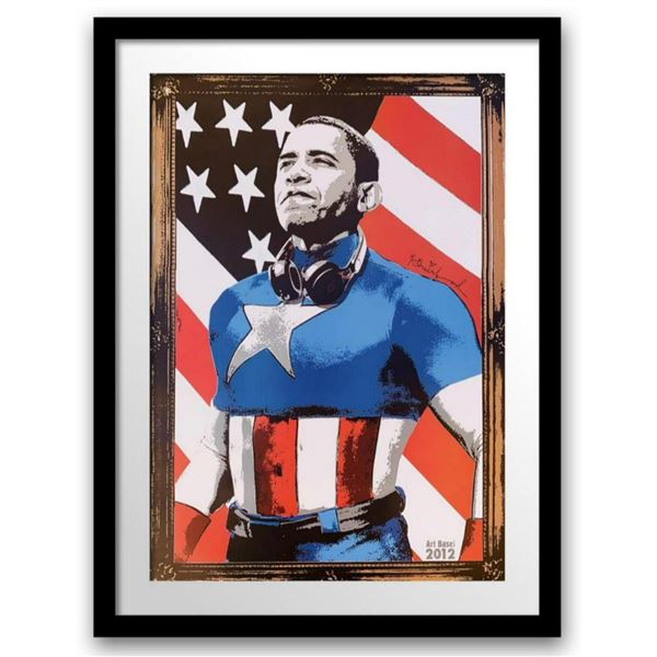 Mr. Brainwash- Original Offset Lithograph on Paper "Obama"