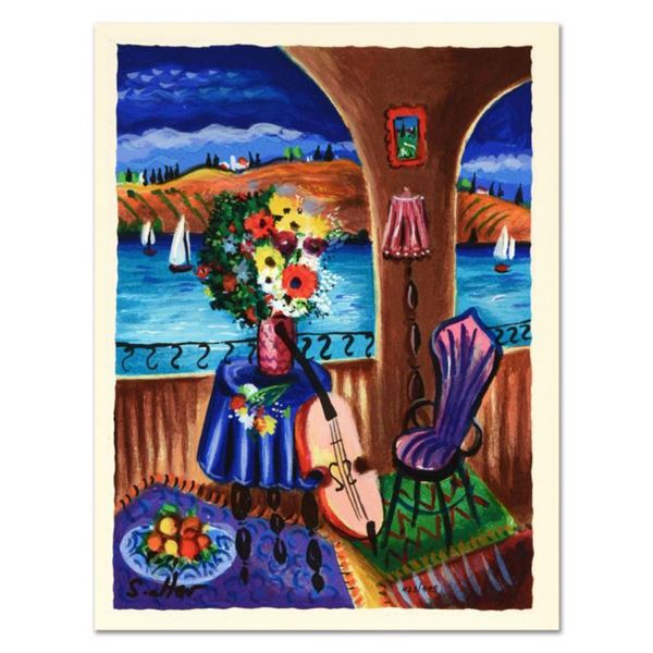 Shlomo Alter, "Spanish Guitar" Limited Edition Serigraph, Numbered and Hand Signed with Certificate 