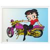 Image 2 : Betty Boop- Sericel "Betty Boop on Motorcycle"
