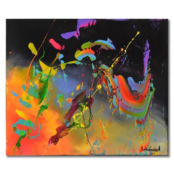 Jim Warren, "In a Galaxy Far, Far Away" Original Acrylic Painting on Gallery Wrapped Canvas, Hand Si