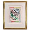 Image 1 : Marc Chagall (1887-1985), "The Artist at The Village II" Framed Hand Signed Limited Edition Original