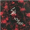 Image 2 : Steve Kaufman (1960-2010) "Pinup with Mask" Hand Signed and Numbered Limited Edition Hand Pulled sil