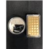 Image 2 : GOLD PLATED COLLECTOR COIN LOT ( TITANIC, GOLD BAR)