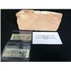 Image 1 : CHICAGO STADIUM ORIGINAL BRICK (1929-1994) w/ CHICAGO STADIUM CORP BOND COUPONS