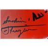 Image 2 : MUHAMMED ALI AND JOE FRAZER DUAL SIGNED BOXING GLOVE ( PSA LOA)