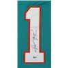 Image 2 : TUA TAGOVAILOA SIGNED AND FRAMED MIAMI DOLPHINS JERSEY ( JSA COA)