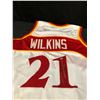 Image 1 : DOMINIQUE WILKINS SIGNED HAWKS PRO STYLE JERSEY (SPORTS INTEGRITY COA)